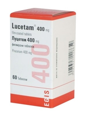LUCETAM 400 mg. 60 tablets